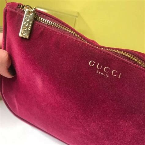 gucci beauty case bag|Gucci makeup bag pink velvet.